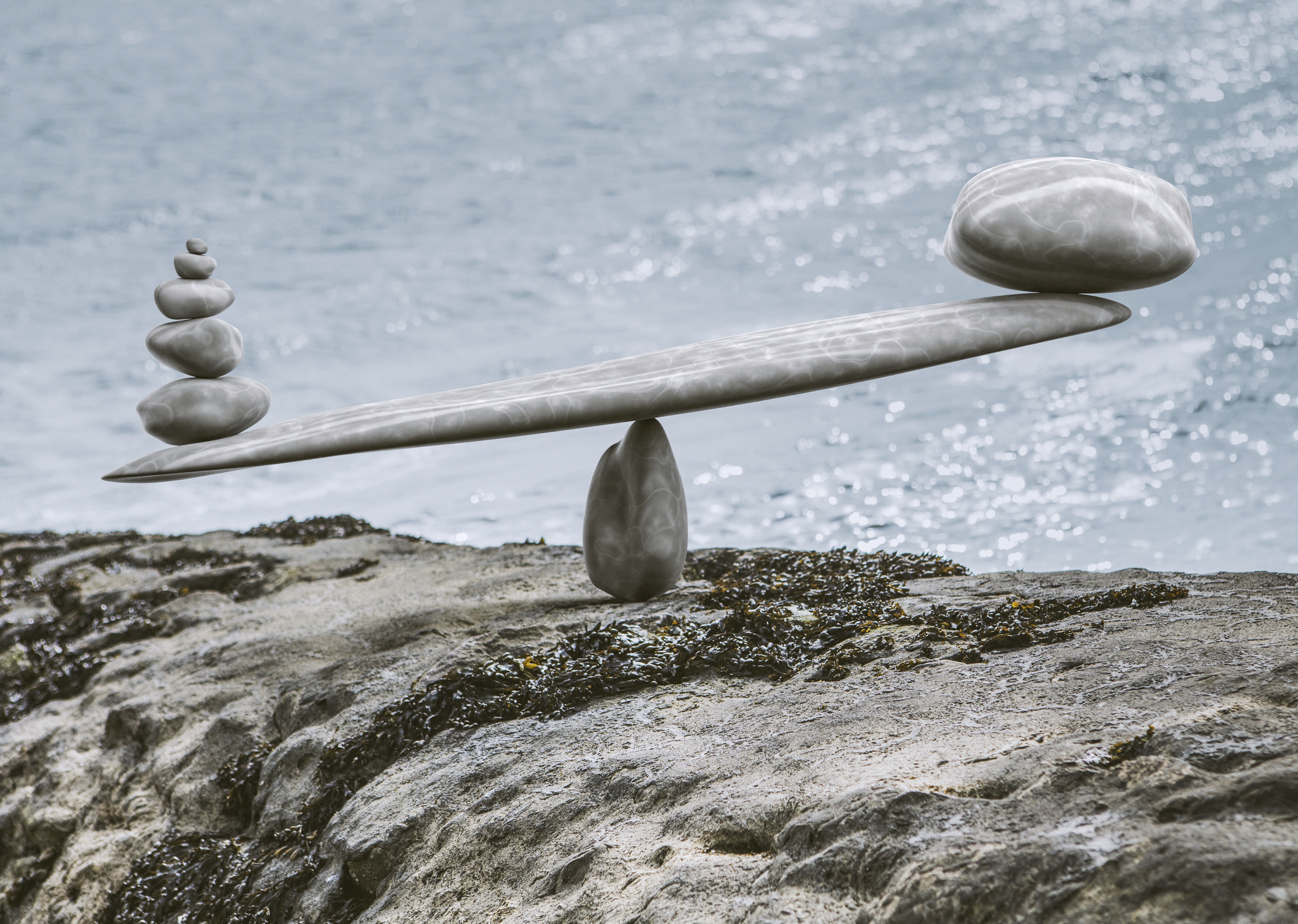 rock teeter totter