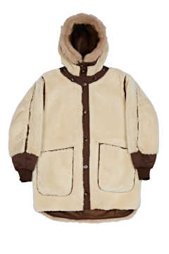 Marfa Stance Sand Reversible Trench Coat - Size S at 1stDibs