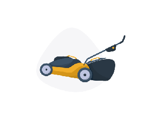 Illustration of a lawn mower