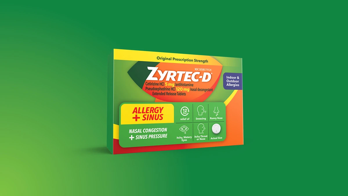 Compare ZYRTEC–D®