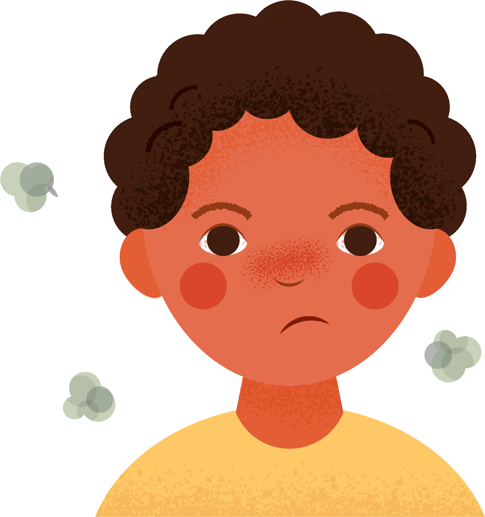 A child with allergies