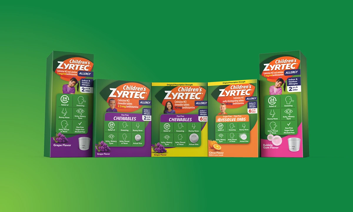 ZYRTEC® Cetirizine HCl Products for Children ZYRTEC® Cetirizine HCl Products for Children