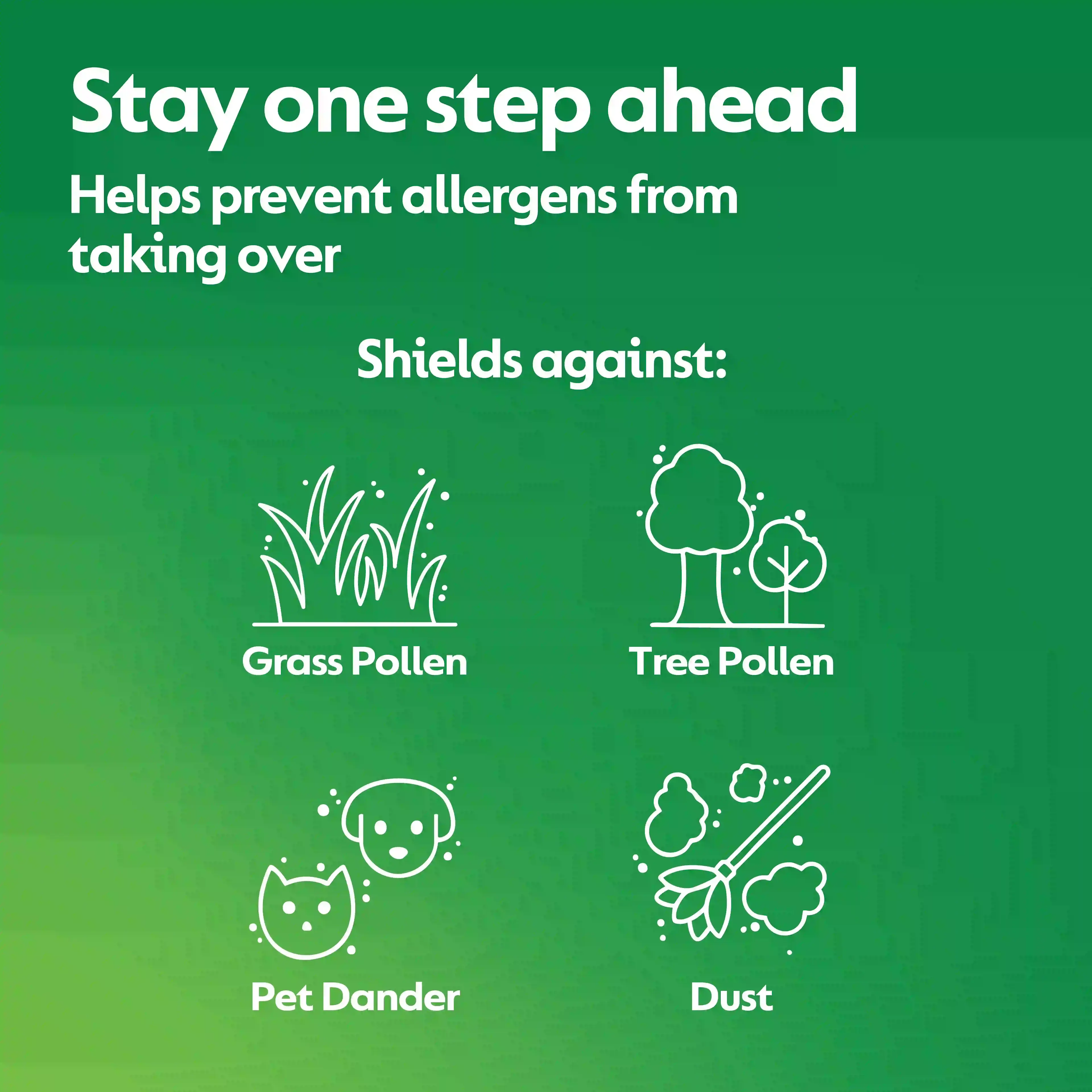 Shield against allergen