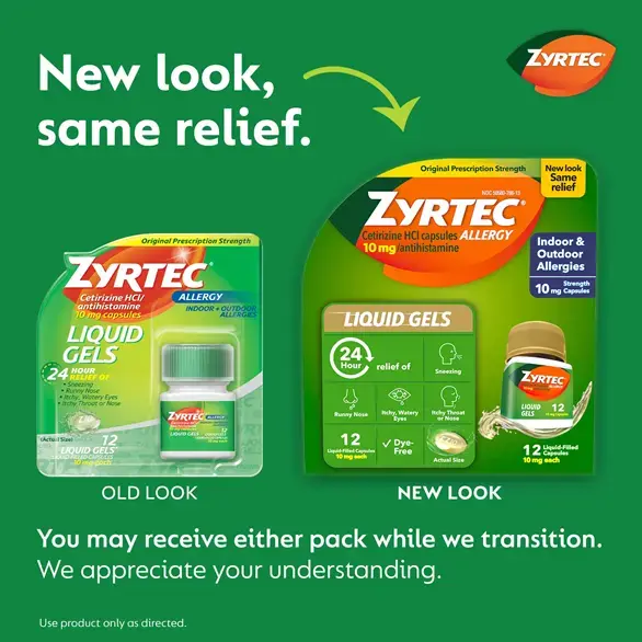 Transition image showing the old vs. new packaging