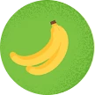 Illustration of two bananas