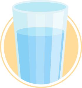 Illustration of a glass of water