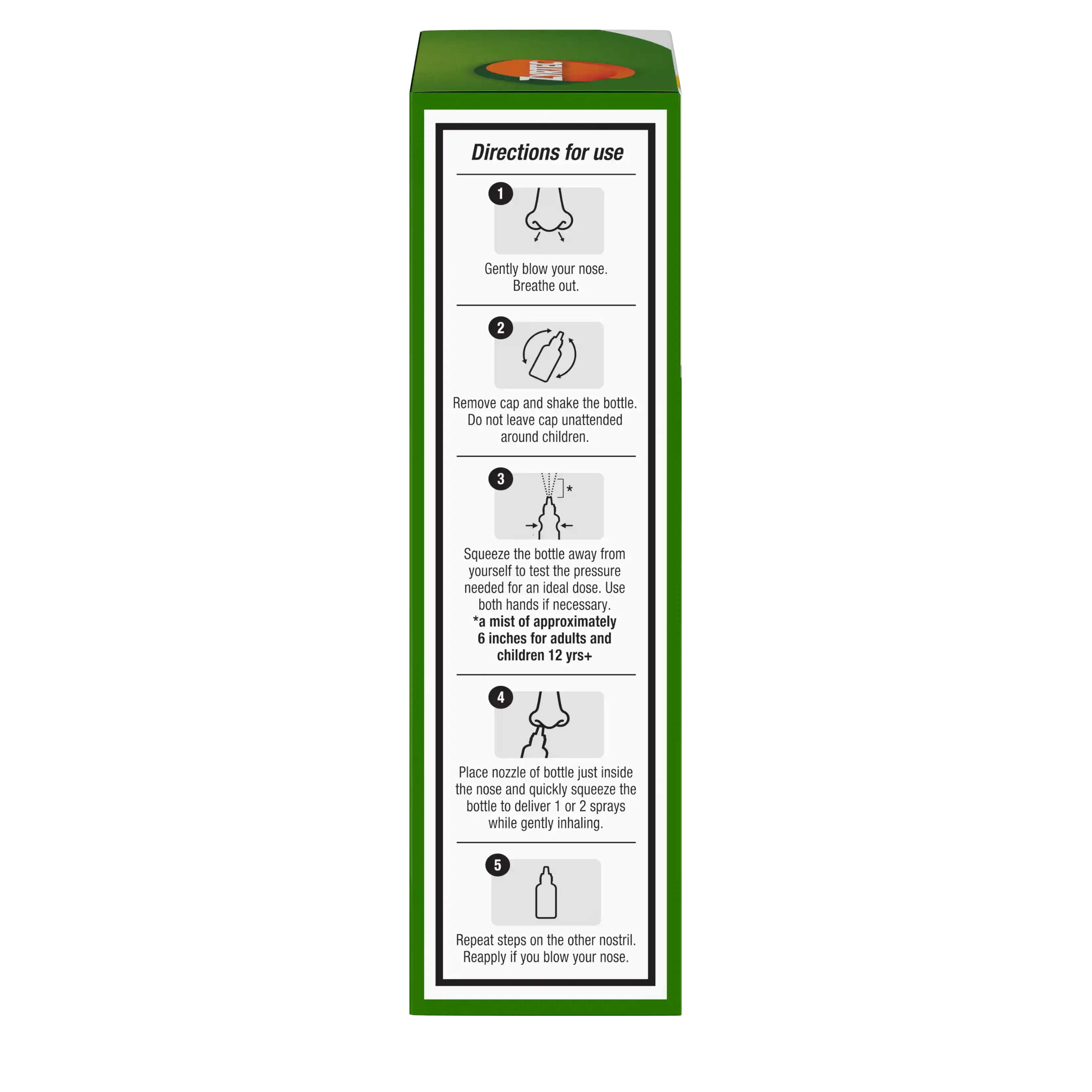 ZYRTEC® Allergan Shield Spray 100 ct Directions
