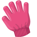 Illustration of a pink gardening glove