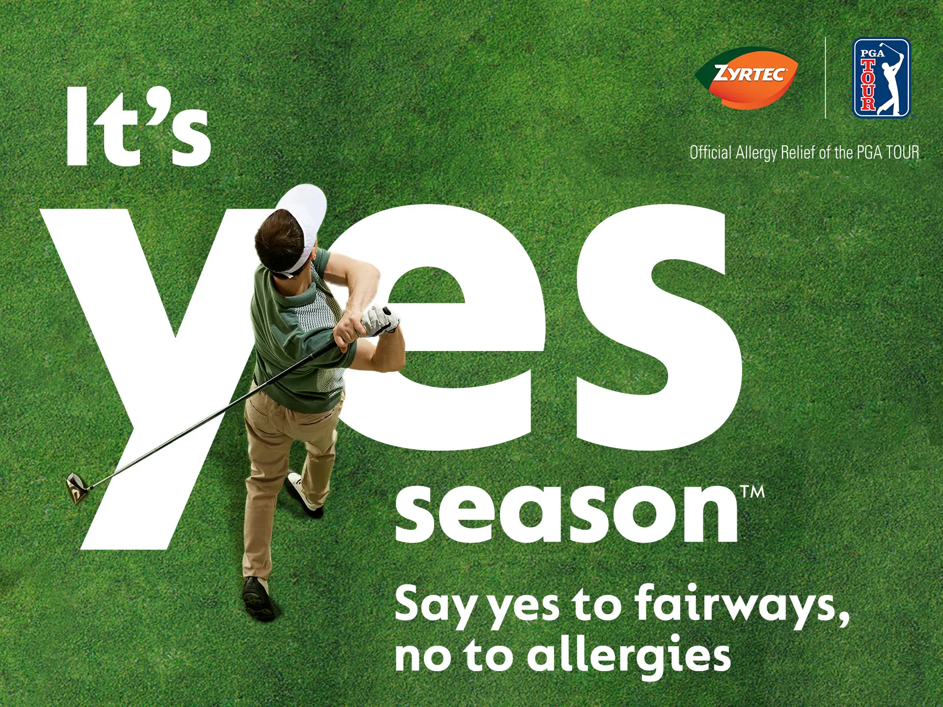 Yes season - Say yes to fairways, no to allergies!
