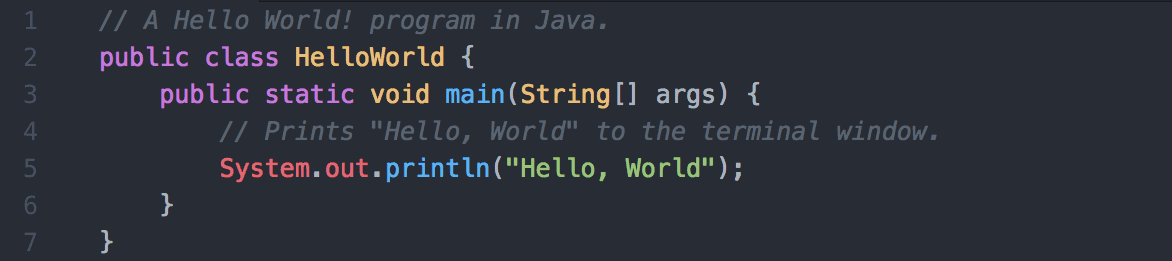 Java Hello World