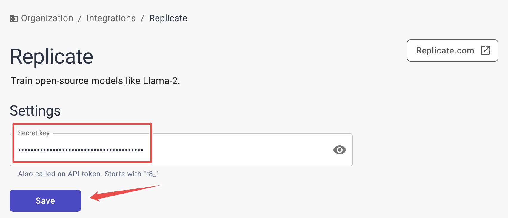 Connect Entry Point to Replicate