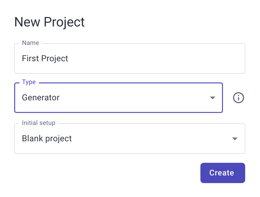 New Project Form