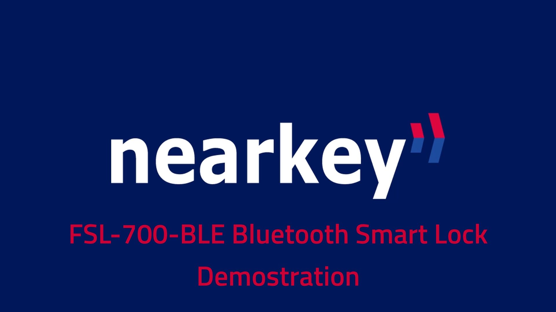 nearkey - FSL-700-BLE bluetooth smart lock demonstration