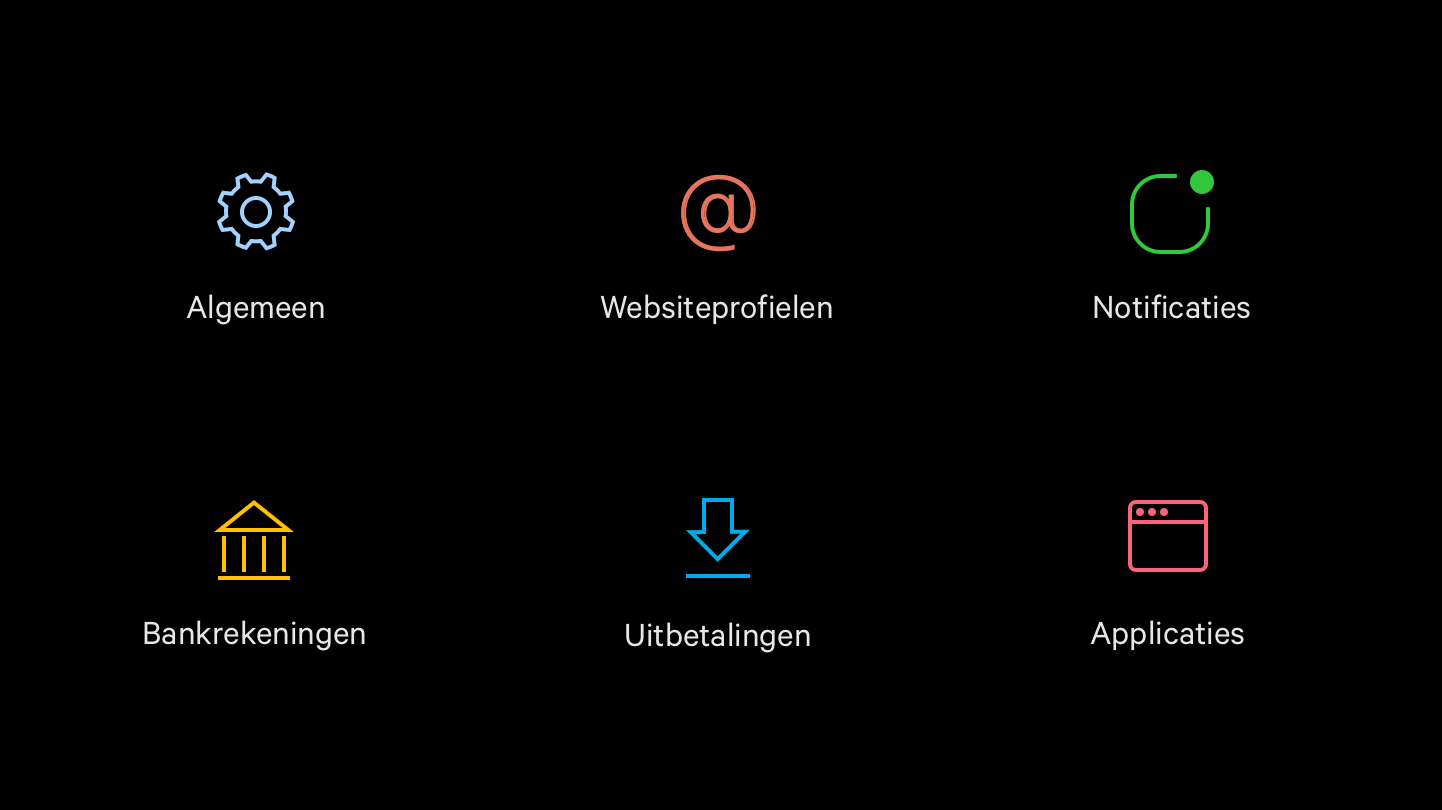 Instellingen-Mollie-dashboard