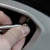 Tire pressure gauge closeup