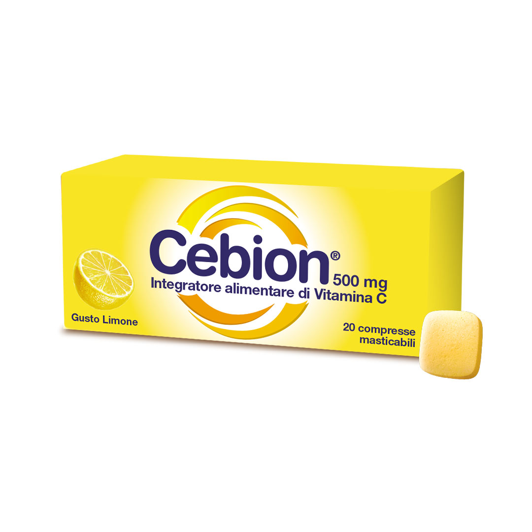 Cebion integratore vitamina c masticabili limone