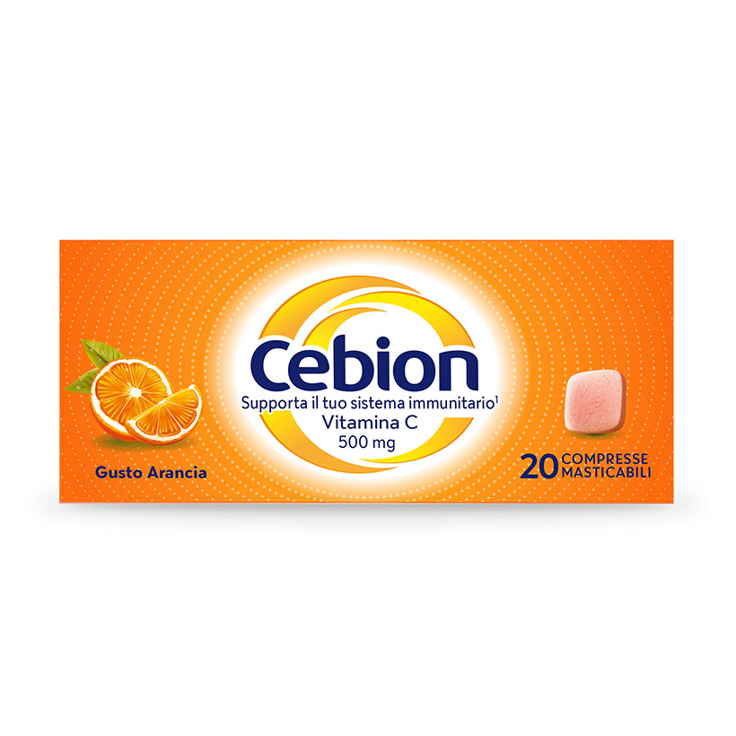 Cebion vitamina c masticabili arancia
