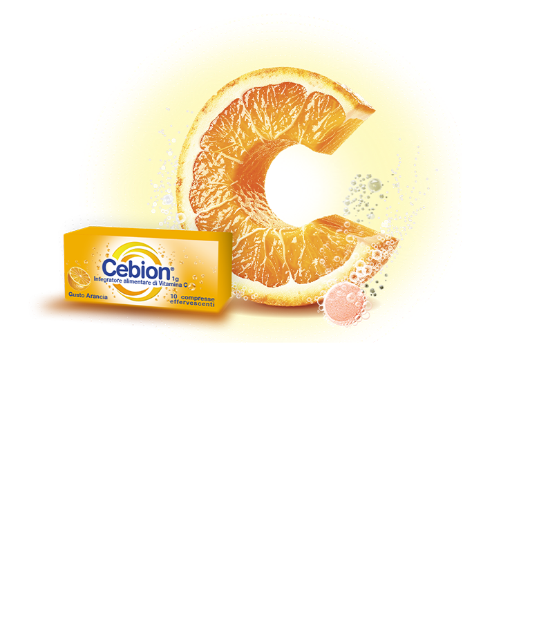 Cebion vitamina c effervescente gusto arancia