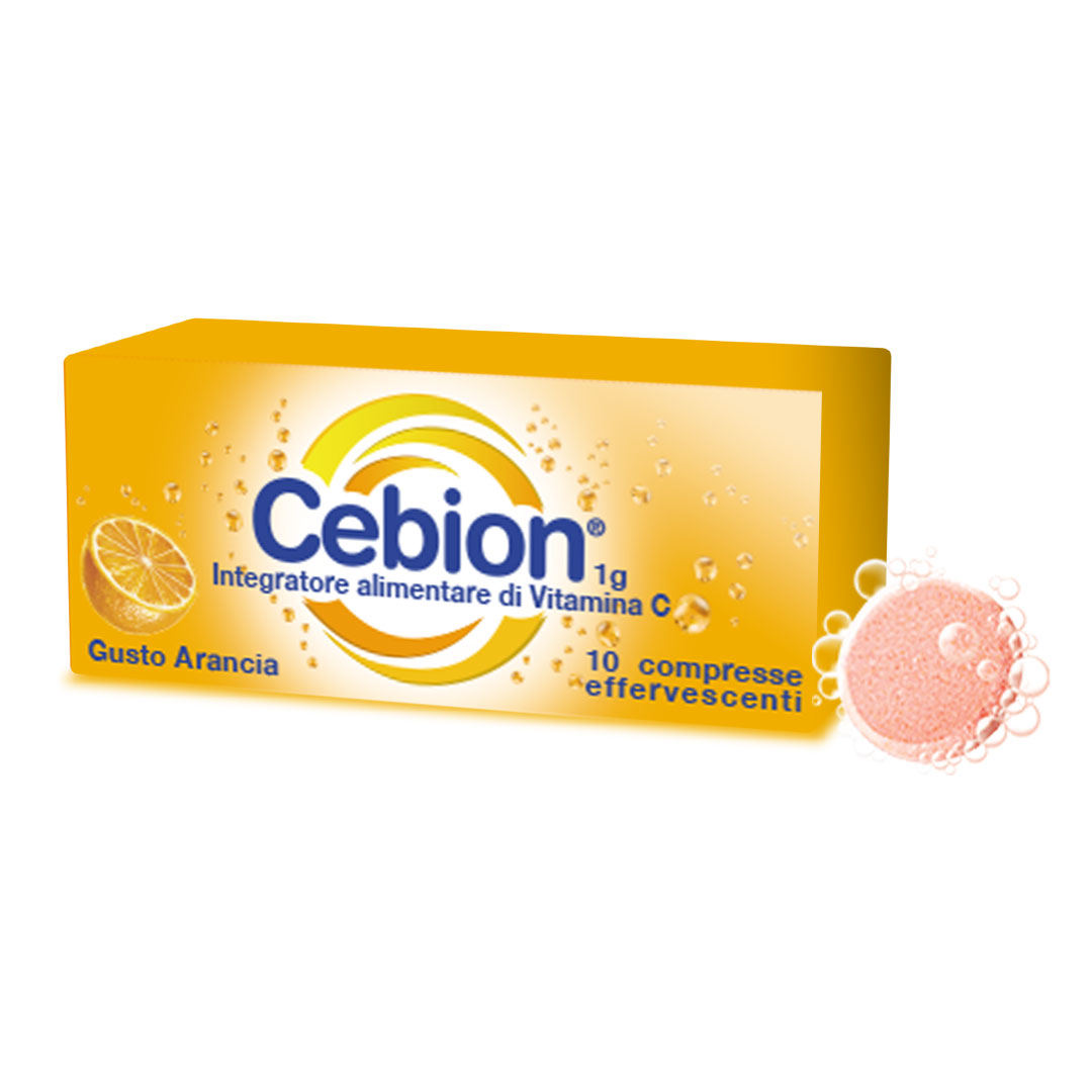 Compresse cebion effervescenti vitamina c gusto arancia