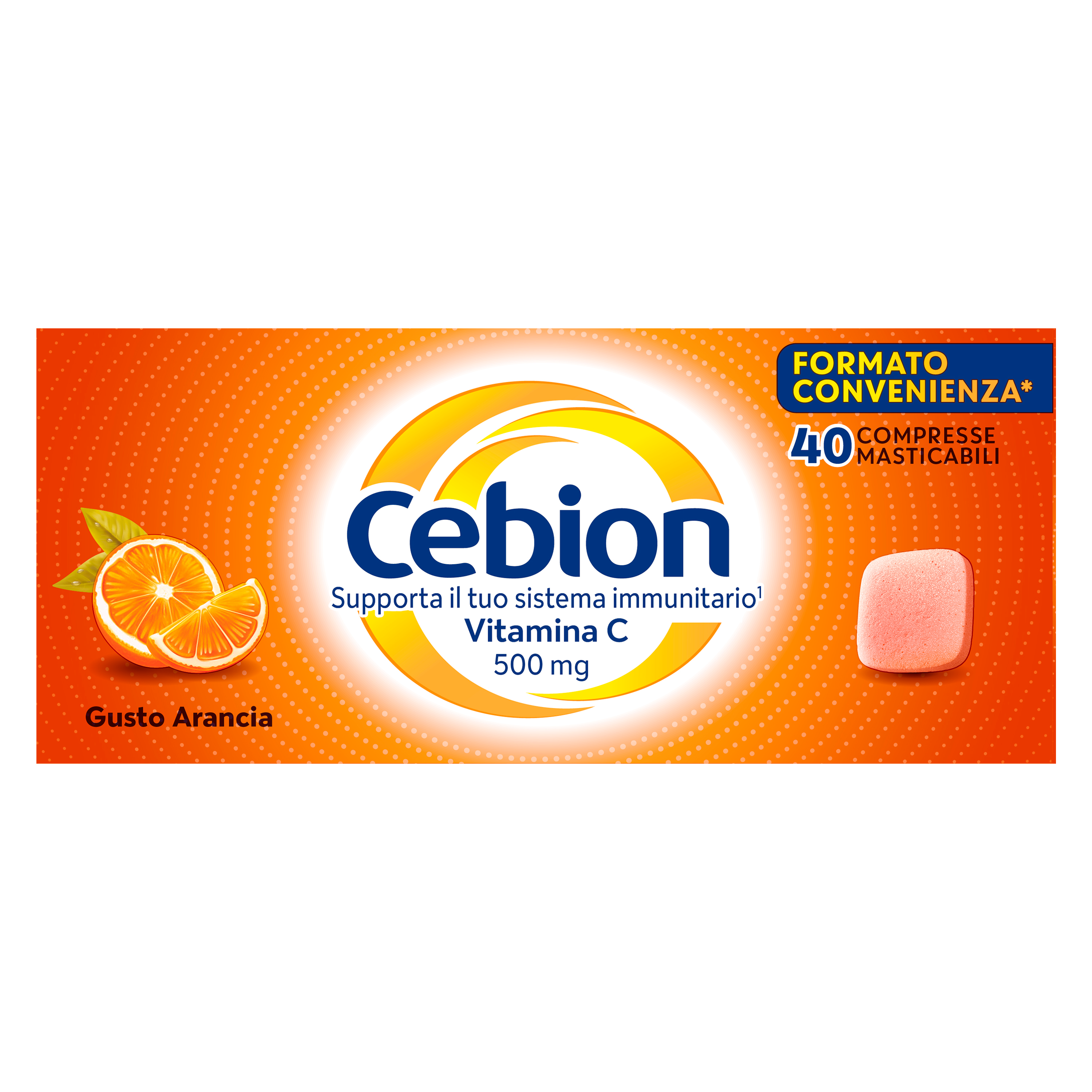 Cebion vitamina c masticabili arancia