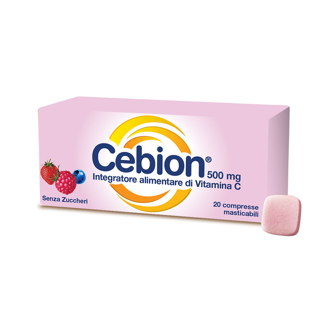 Cebion vitamina c masticabili frutti di bosco senza zucchero