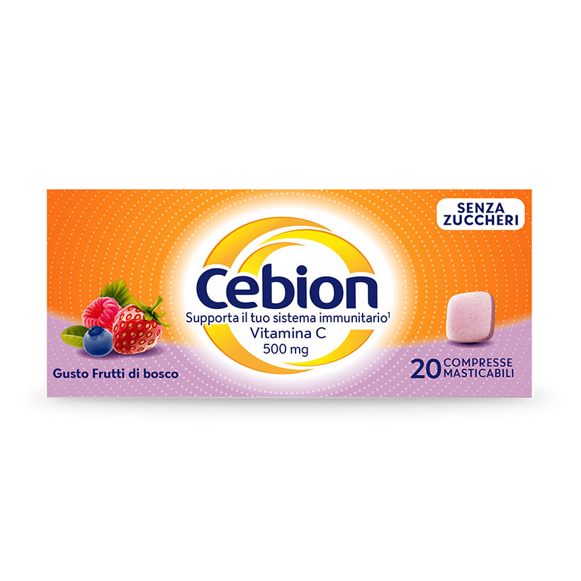 Cebion vitamina c masticabili frutti di bosco