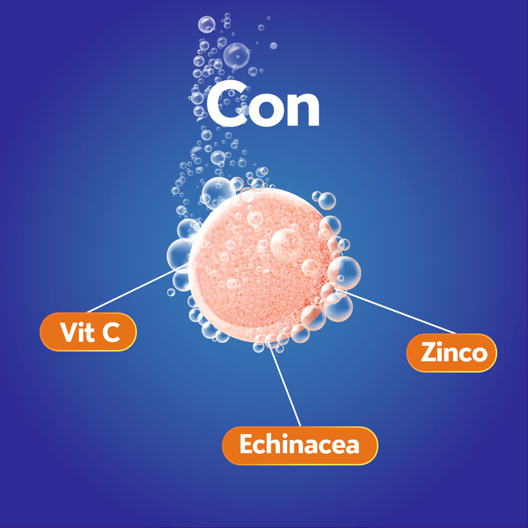 Compressa cebion con vitamina c, echinacea, zinco
