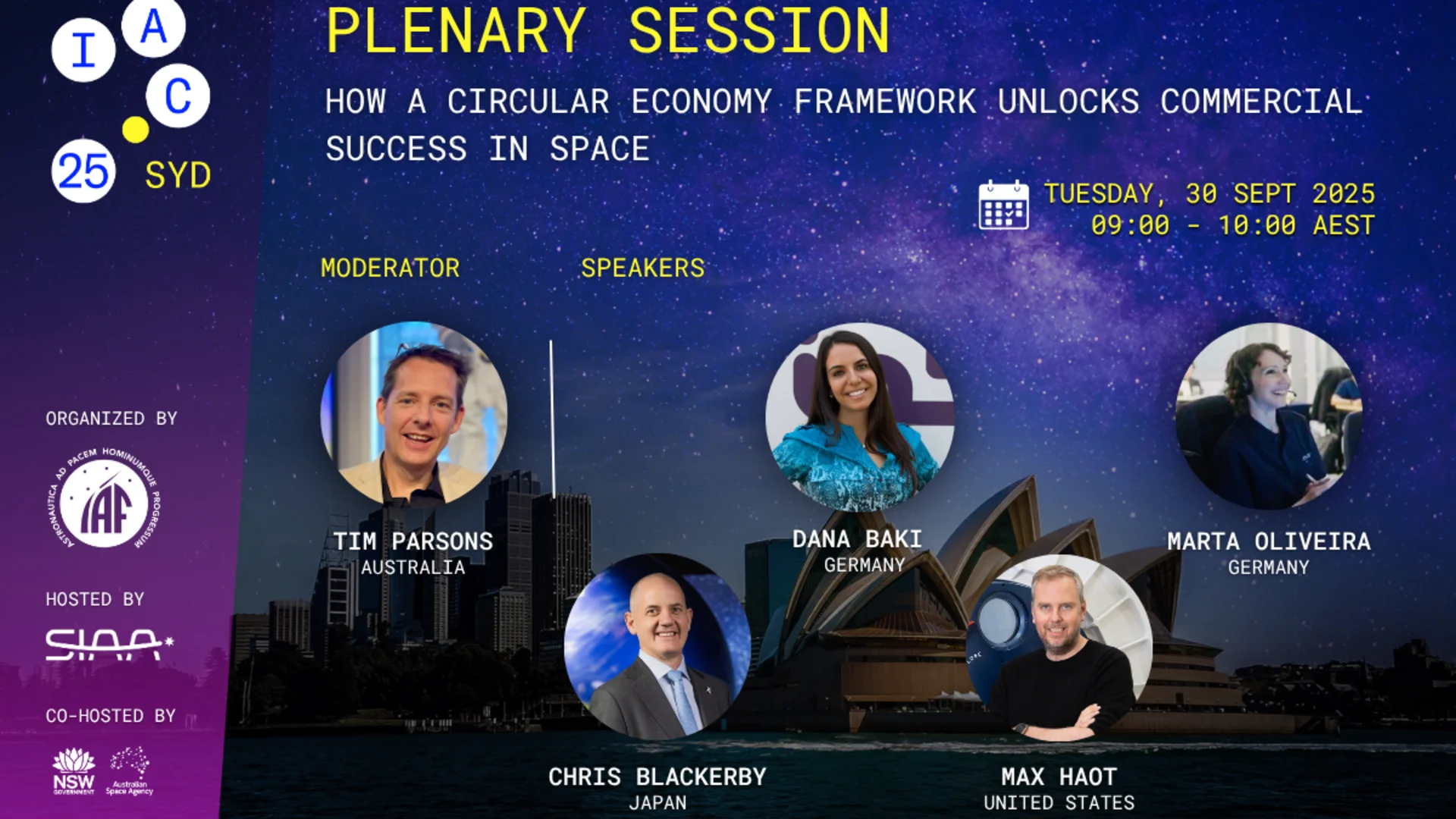 IAC 2025 plenary session