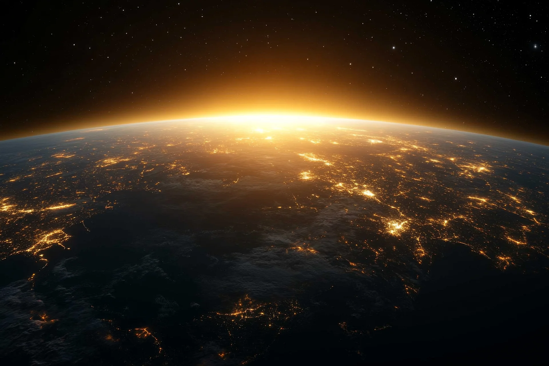 Earth sunrise space