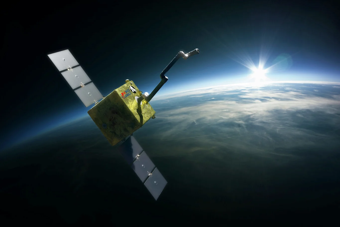 CG Image of COSMIC Arm Extended Earth Background 2