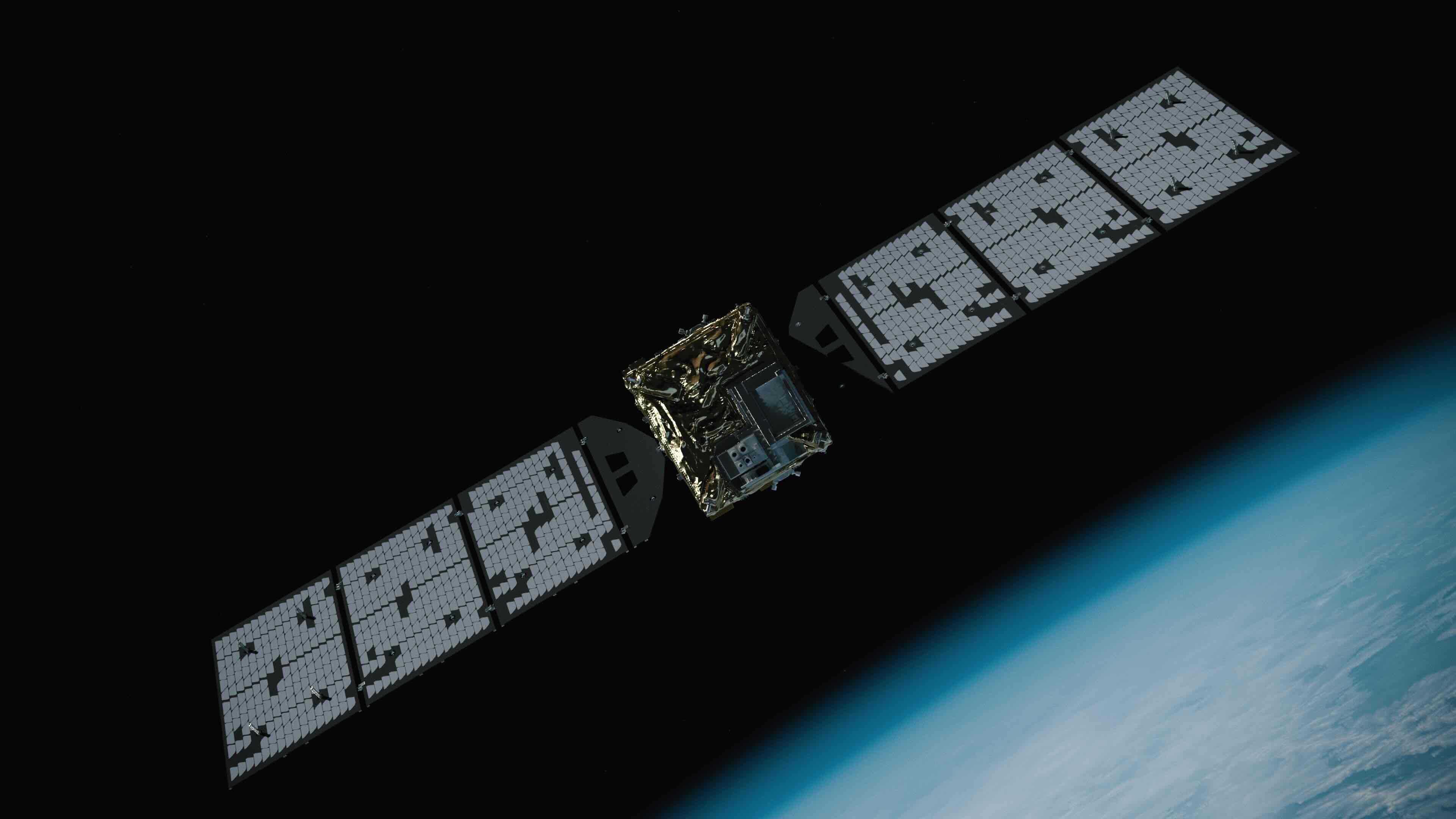 CG Image of ISSA-J1 Orbiting Earth