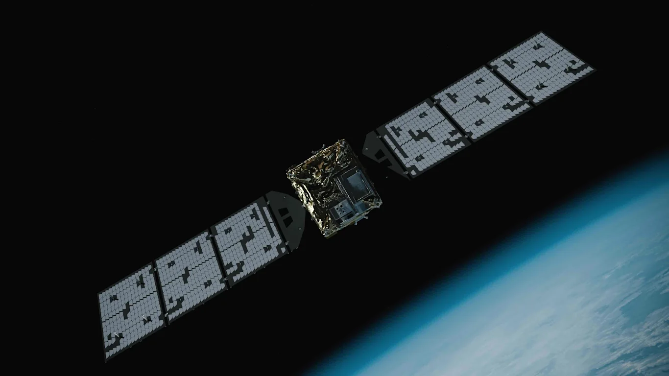 CG Image of ISSA-J1 Orbiting Earth
