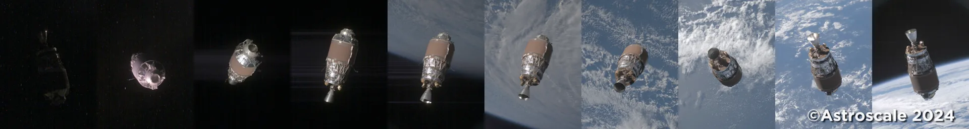 Fly-Around Obversation of Space Debris Taken by ADRAS-J on July 16, 2024