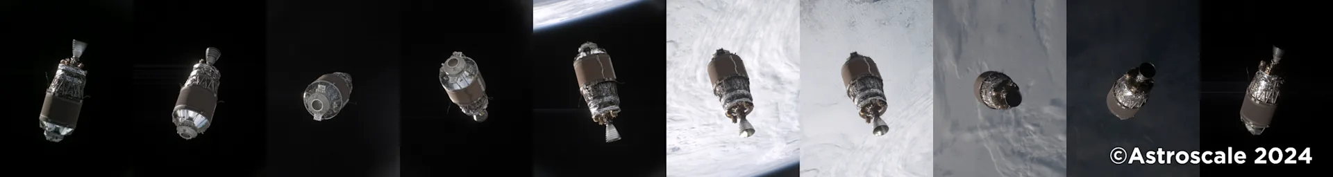 Fly-Around Obversation of Space Debris Taken by ADRAS-J on July 15, 2024