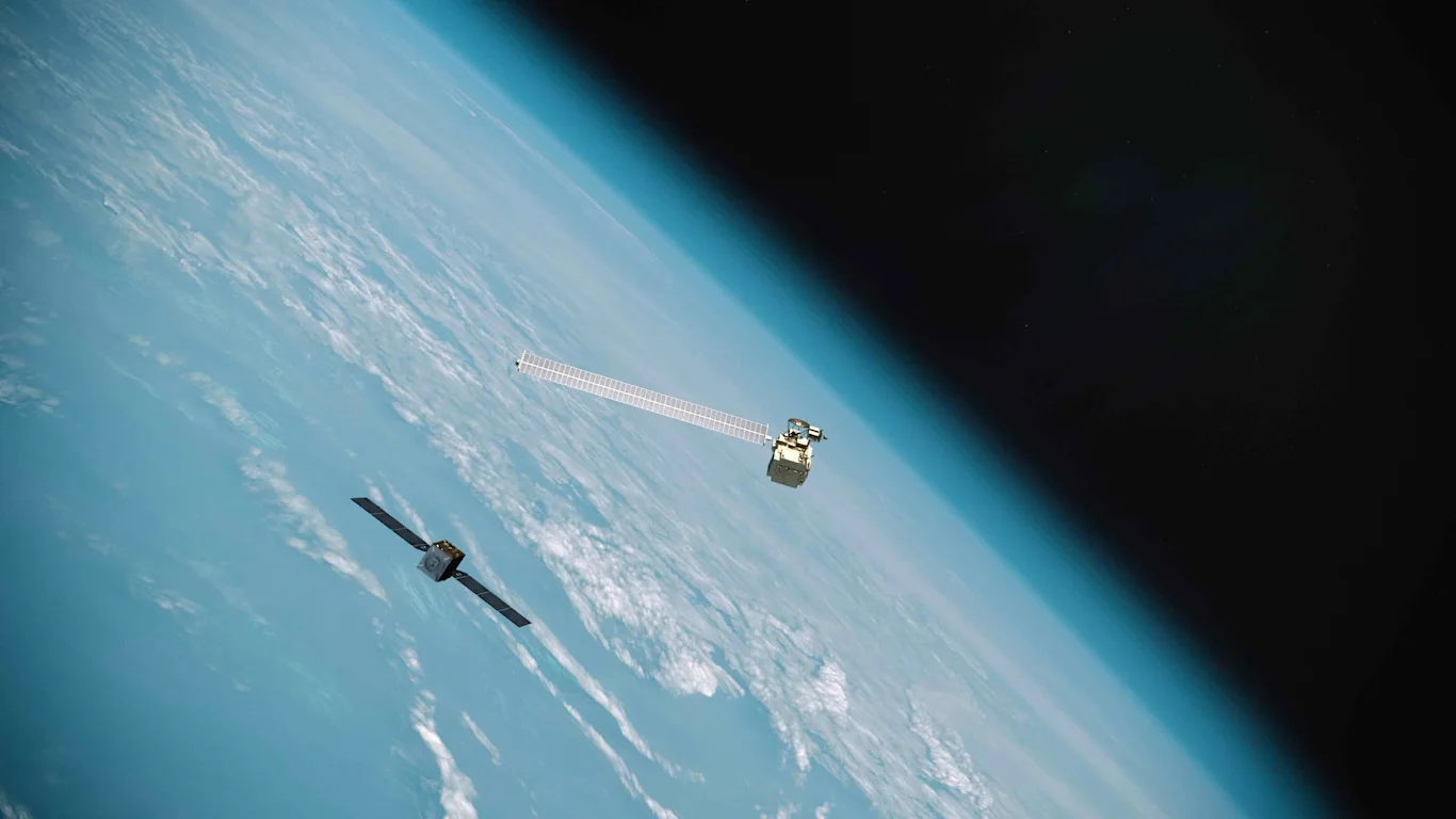 CG Image of ISSA-J1 Approaching Debris
