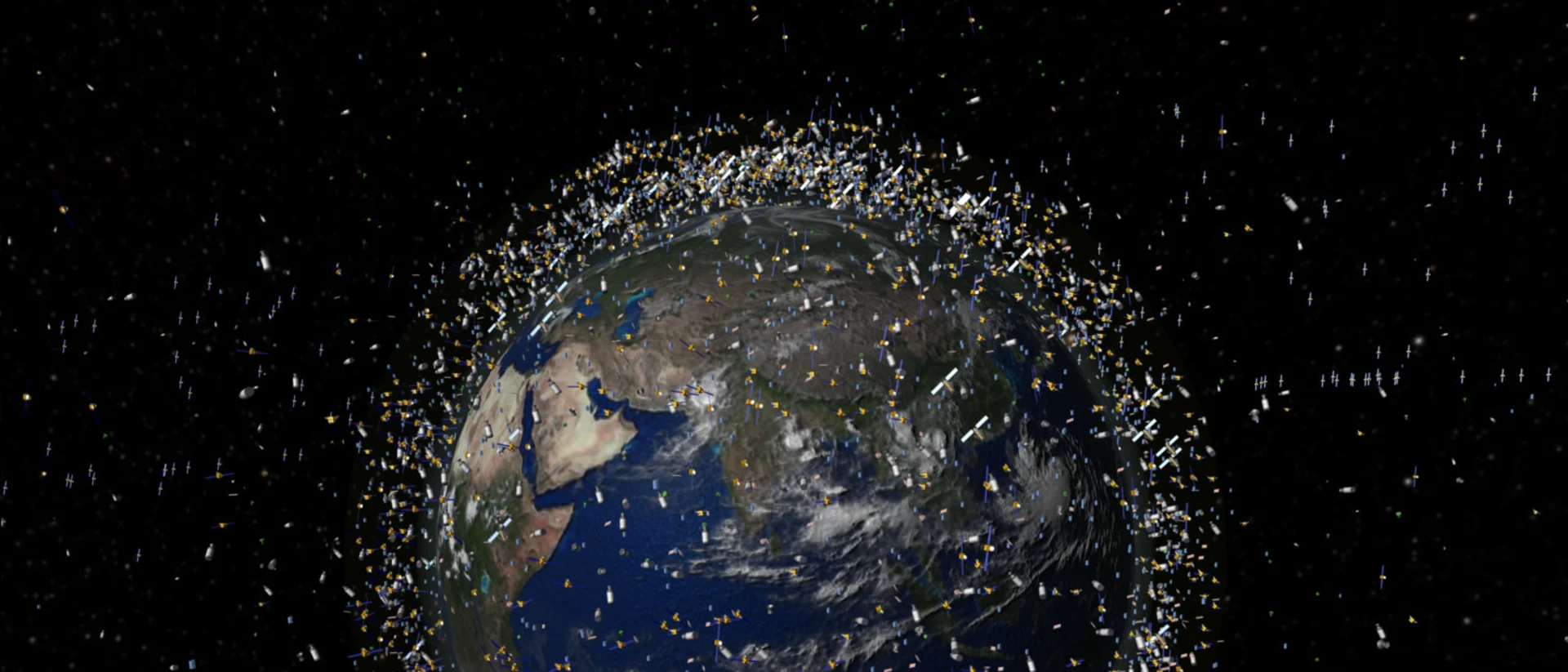 Debris objects in low Earth orbit LEO