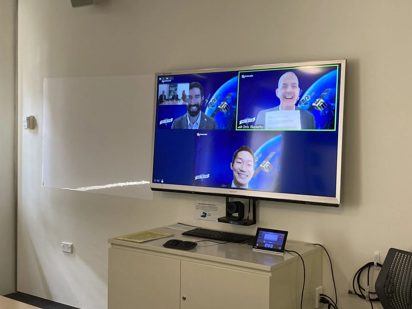 L R Mike Lindsay, CTO, Chris Blackerby, Group COO, Nobuyasu Tajime, Lead, Business Development resized