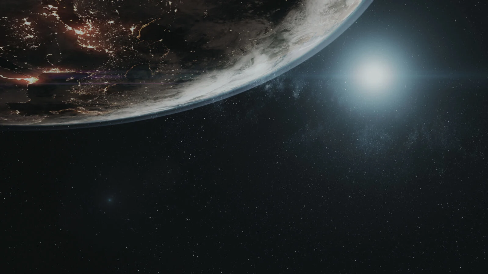View of Earth from Low Earth Orbit