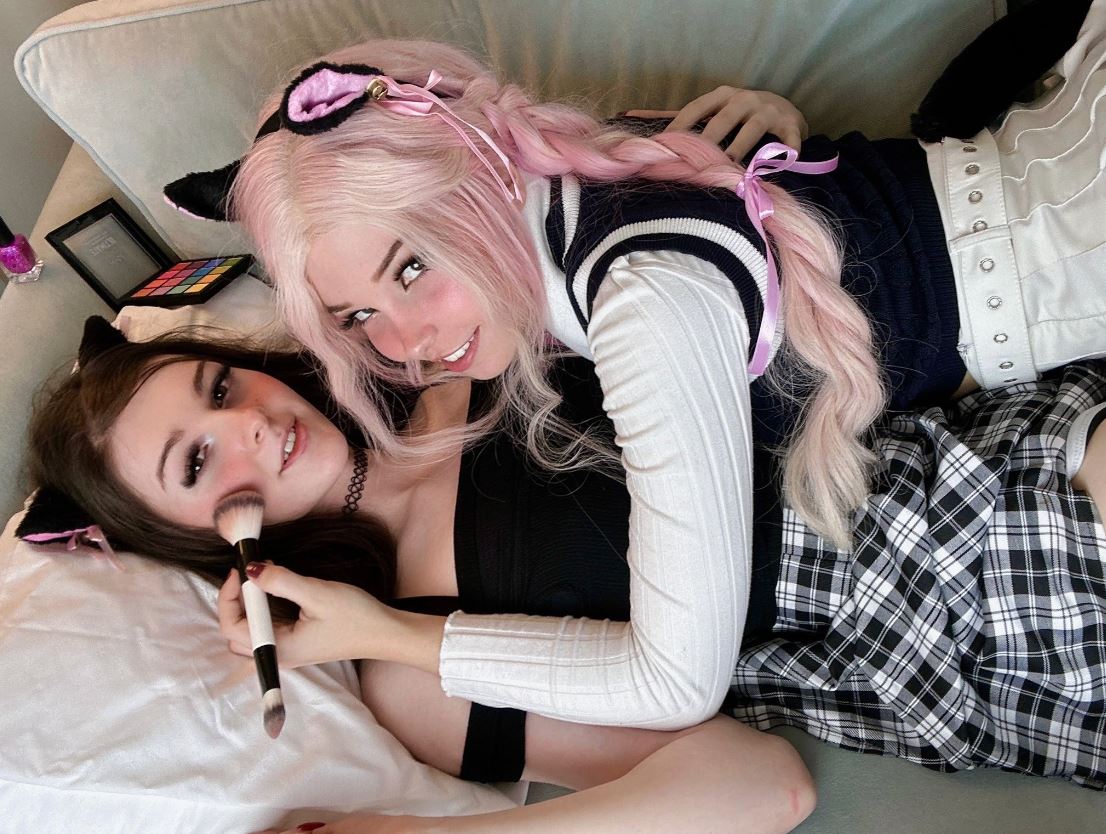 finnster femboy crossdresser and belle delphine