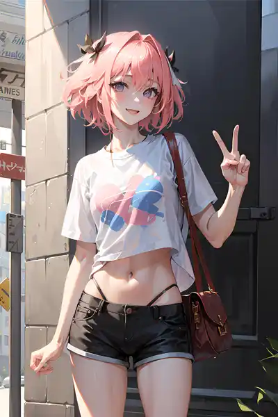 Femboy Astolfo Casual Outfit