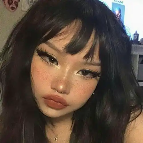 e-girl femboy makeup