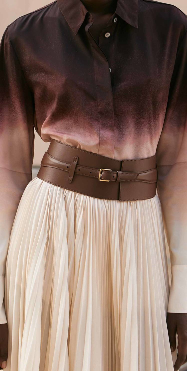 a model wears the 'wrap' belt
