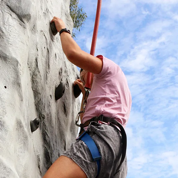 Health Fair Rock Climbing