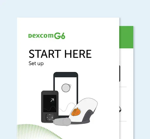 Cover page of the Dexcom CGM Start Here Guide