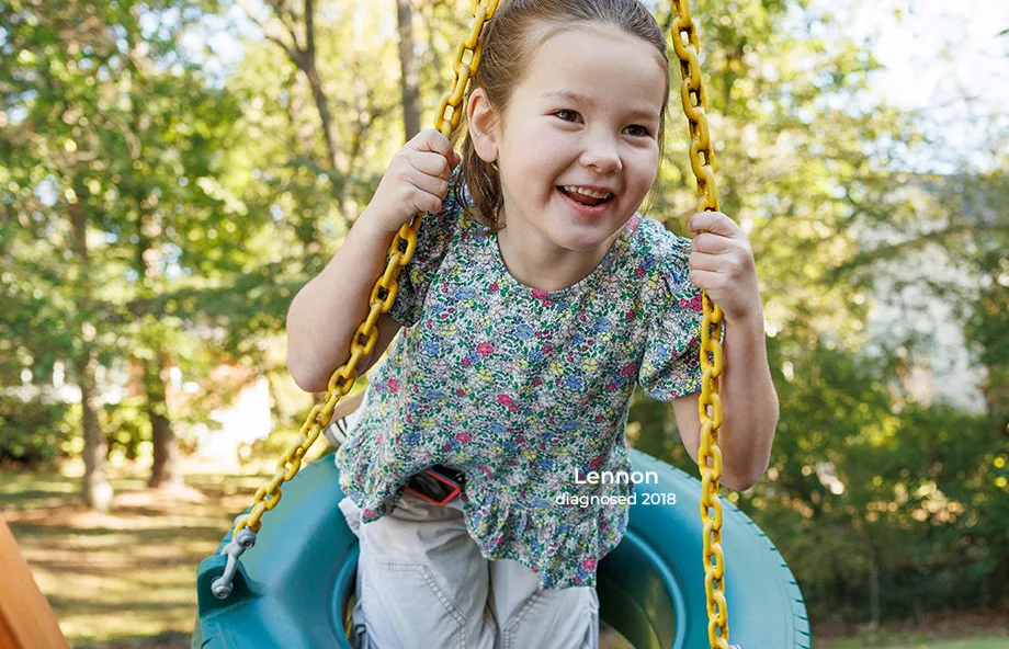 Lennon, diagnosed 2018