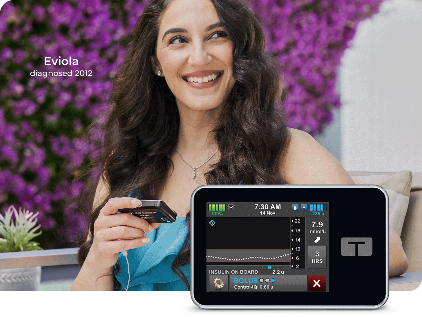 Eviola, diagnosed 2012