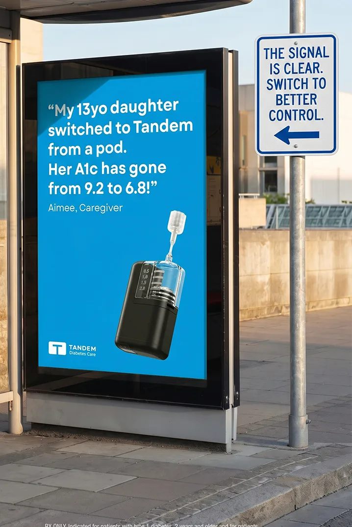 The signal is clear. Switch to better control. "My 13yo daughter switched to Tandem from a pod. Her A1c has gone from 9.2 to 6.8!"