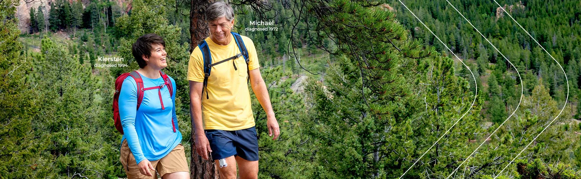 Kiersten, diagnosed 1994 and Michael, diagnosed 1972