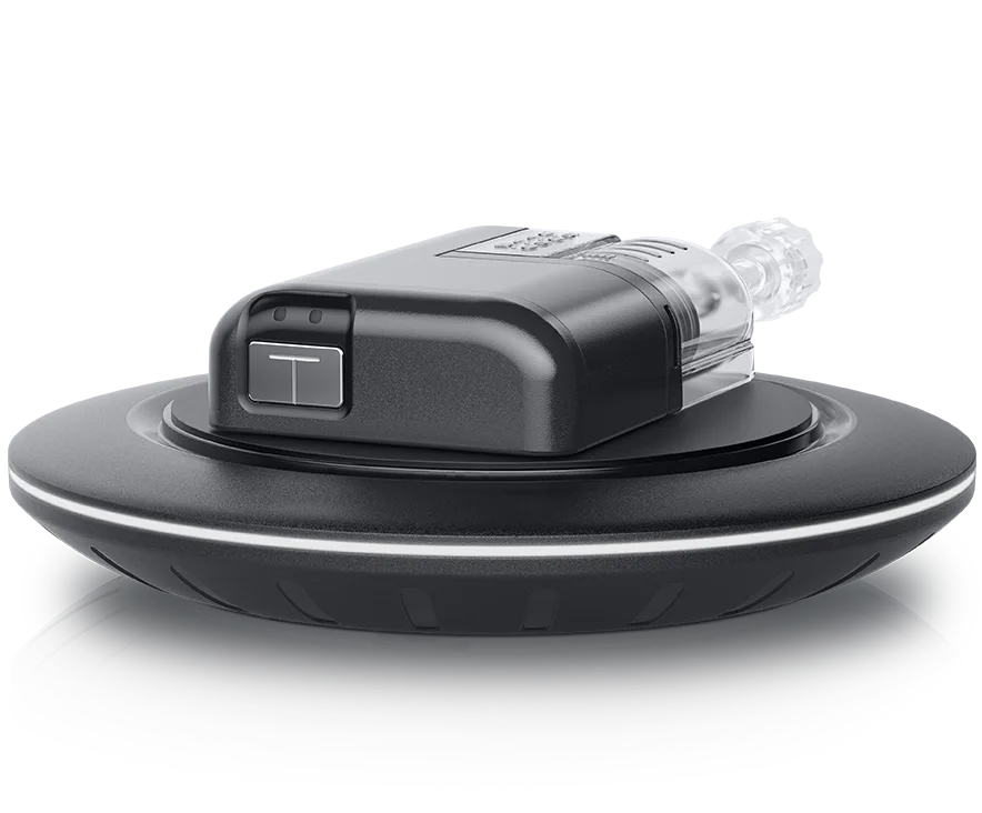 Tandem Mobi Insulin Pump on Wireless Charger