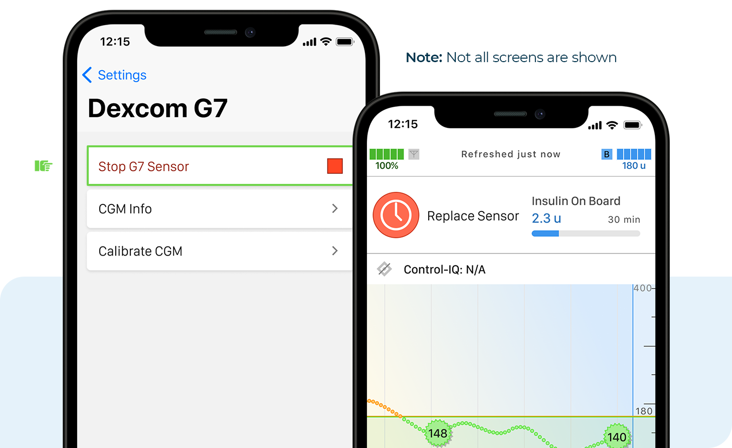 Stop and replace Dexcom G7 sensor